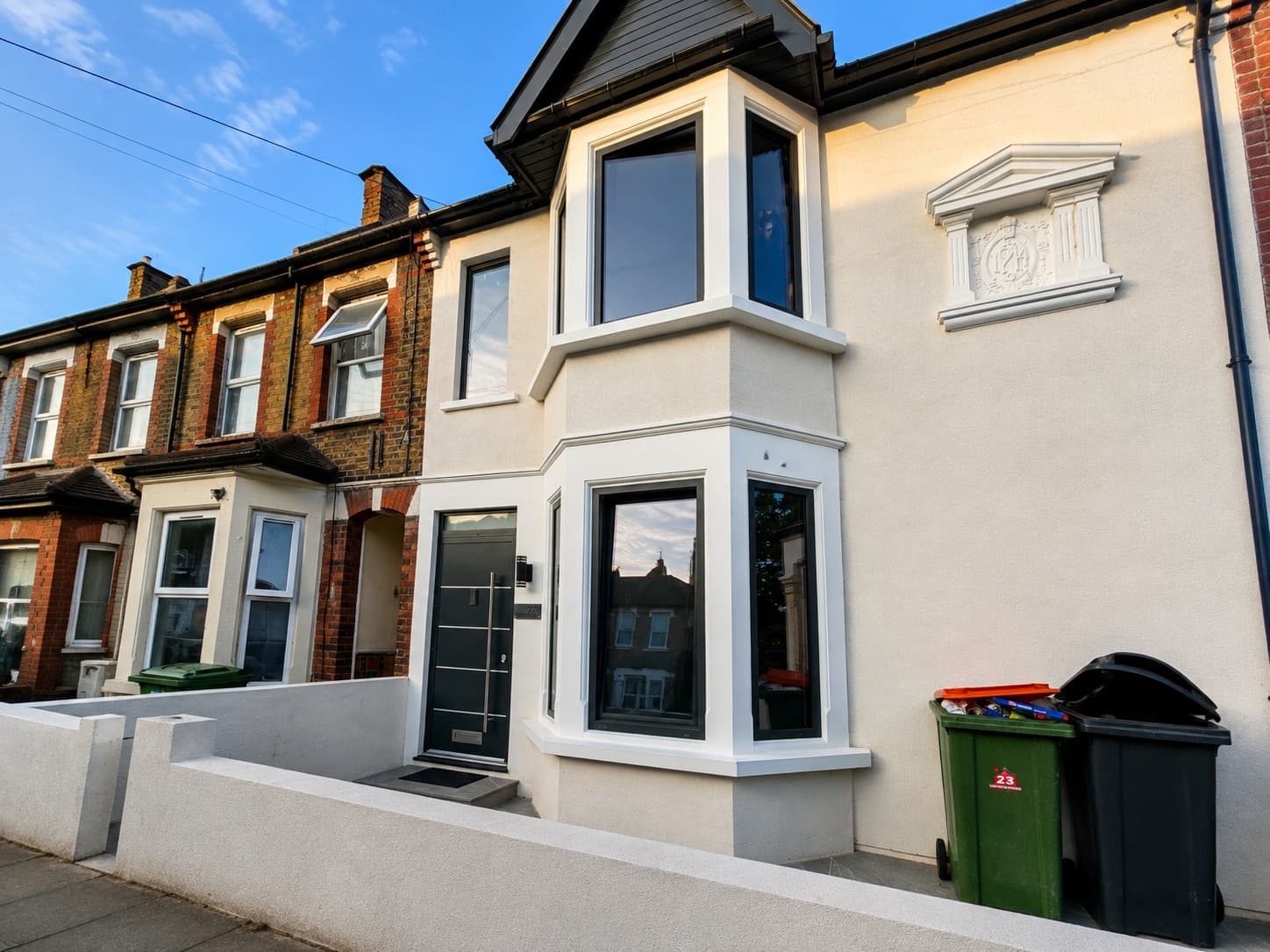 Completed installation — windows and composite door